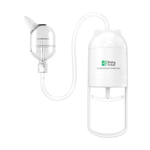 Nasal Aspirator for Baby (White Panda) – Push-Pull Control,Simple to Use Baby Nose Sucker – Gentle Handling of Nasal Mucus– Lcludes Storage Box & Booger Clip