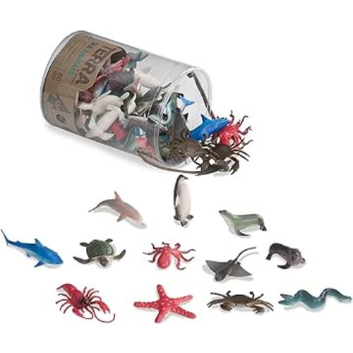 Amazon.com: Terra by Battat - Sea Animals in Tube Playset