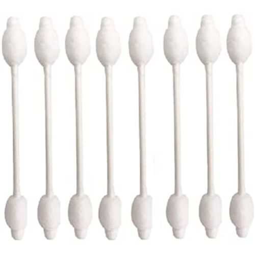 Baby Cotton Swabs, Organic Fragrance and Chlorine-Free Kids Safety Swabs, 100% Biodegradable Gentle Baby Qtips, Hypoallergenic Children Cotton Buds|4 Packs of 55 Swabs (220 Total)