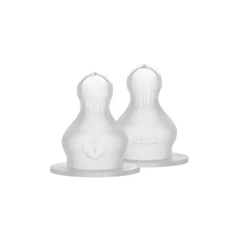 BIBS Replacement Nipples Silicone Medium Flow | Baby Bunting AU