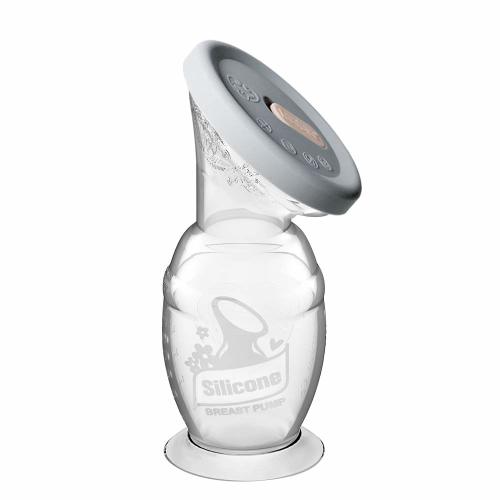 Haakaa Gen 2 Silicone Breast Pump with Suction Base and Leak-Proof Silicone Cap, 5 oz/150 ml, BPA PVC and Phthalate Free