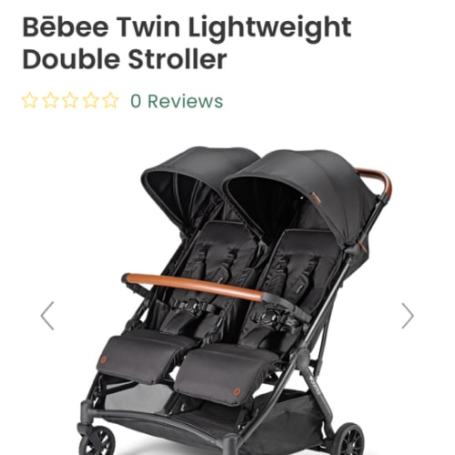 Bēbee Twin Lightweight Double Stroller
