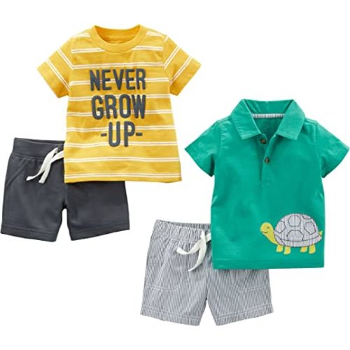 Simple Joys by Carter's baby-boys 4-piece Playwear Set