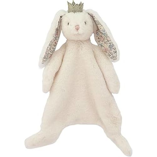 MON AMI Princess Bunny Baby Security Blanket | Soft Plush Lovey for Infants & Toddlers | 15" Snuggle Comforter | Newborn Essential