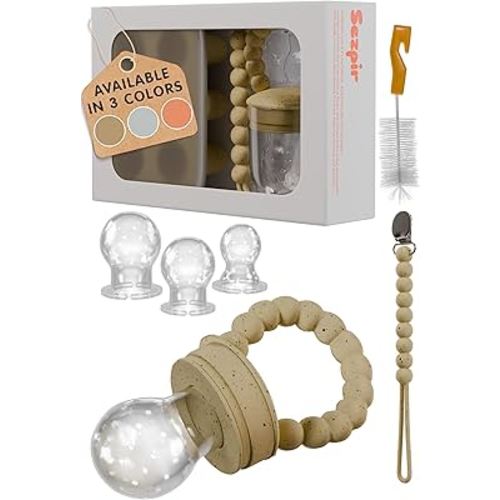 Baby Fruit Feeder-Fruit Holder for Baby BPA-Free Silicone Feeder Baby Fruit Feeder for Babies 4-12 Months Baby Fruit Food Feeder Pacifier Breast Milk Popsicle Teether Food Pacifier for Babies