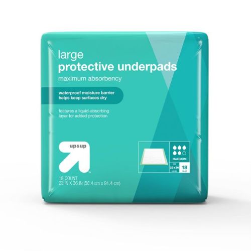 Protective Bed Underpads - Maximum Absorbency - Large - 18ct - Up&up™