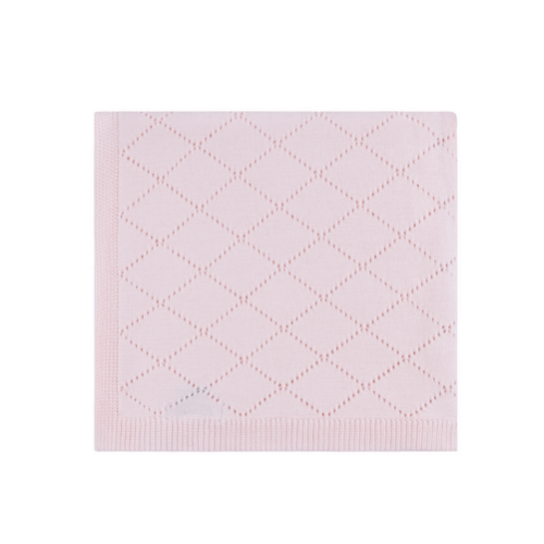 Diamond Pointelle Knit Blanket I Feltman Brothers