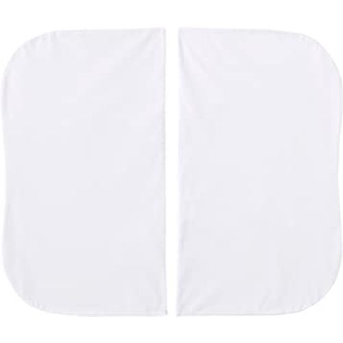 Halo Bassinest Fitted Sheet for Twin Bassinest, 100% Cotton, Super Soft Bassinet Sheet for Baby Boys, Girls and Unisex, Breathable and Lightweight Mattress Cover, 2 Pack, Solid White