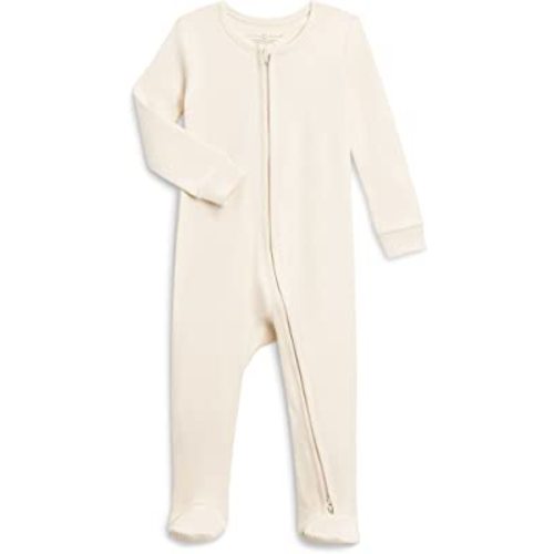 Colored Organics Baby Organic Cotton Peyton Zip Up Footed Sleeper