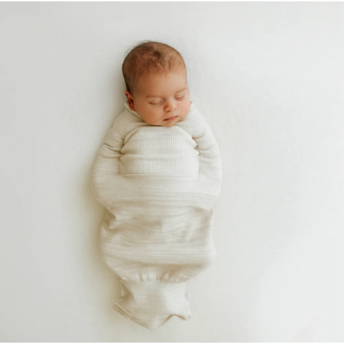 Bamboo Blend Beige Swaddle Sleep Sack – Swaddelini