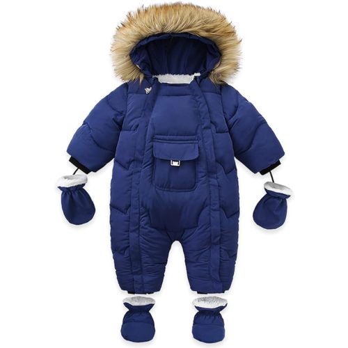 12-18 Months Baby Boy Winter Snowsuit Clothes Infant Girl Coat Jumpsuit Snow Suit For Toddler
