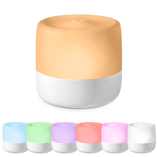 Homedics Ultrasonic Aroma Essential Oils Diffuser with Color-Changing Lights, up to 5 Hours Runtime, Uses Your Favorite Essential Oils, 180 ml