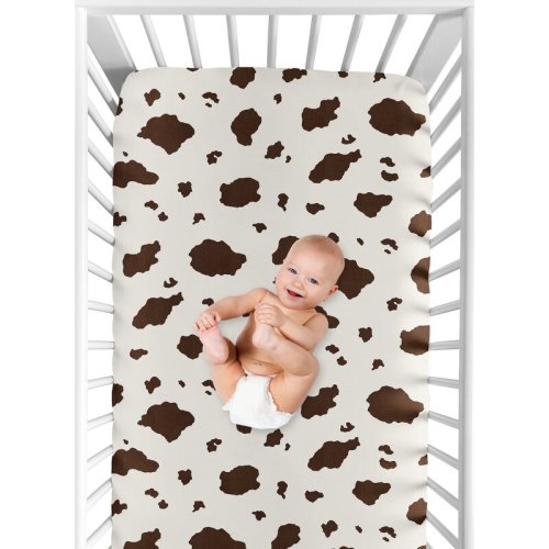Sweet Jojo Designs Wild West Cowboy Print Fitted Crib Sheet & Reviews | Wayfair