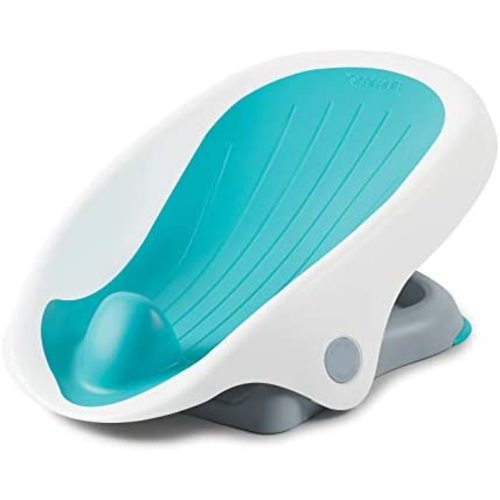Summer Clean Rinse Baby Bather (Aqua) – Bath Support for Use on The Counter, in The Sink or in The Bathtub, Has 3 Reclining Positions and Soft, Quick-Dry Material – Use from Birth Until Sitting Up
