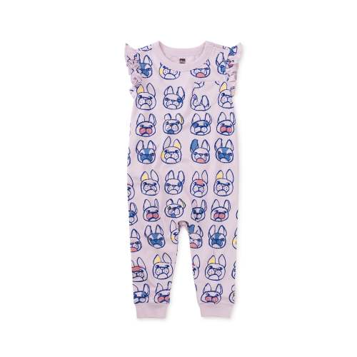 Pocket Flutter Romper - French Bulldogs