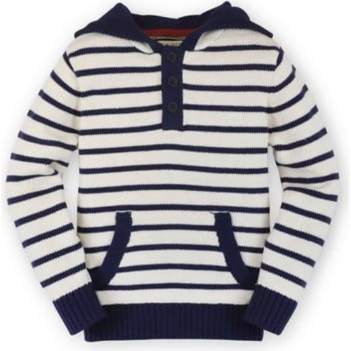 Baby Boys' Organic Hooded Pullover Sweater, Infant, 12-18M