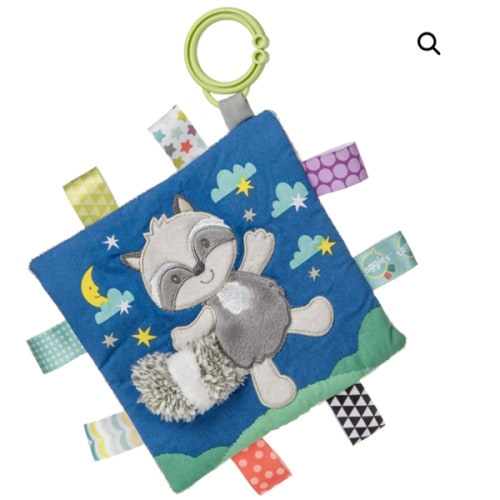 Taggies Crinkle Me Harley Raccoon – 6x6" - Mary Meyer Stuffed Toys
