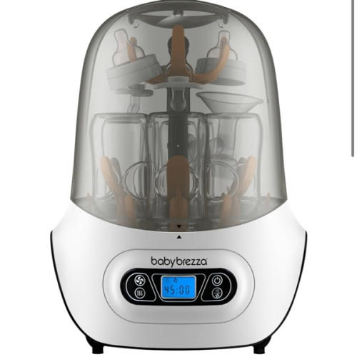 Baby Brezza Baby Bottle Sterilizer and Dryer Machine – Electric Steam Sterilization - Universal Fit - Pacifiers, Glass, Plastic, and Newborn Feeding Bottles