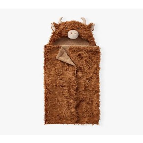Highland Cow Fur Nursery Wrap , Nursery Wrap , Brown