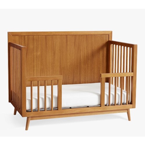 Mid-Century Toddler Bed Conversion Kit in Acorn
