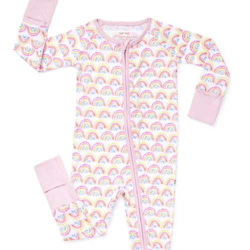 Pastel Rainbows Zippy - Little Sleepies