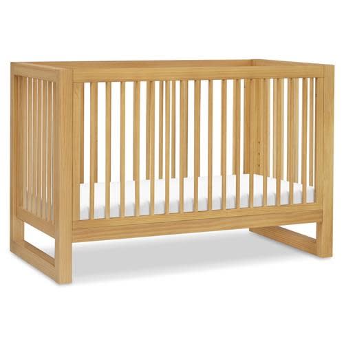 Namesake Nantucket Honey Pine 3-in-1 Convertible Crib with Toddler Bed Conversion Kit
