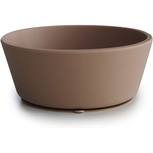mushie Silicone Suction Bowl | BPA-Free Non-Slip Design (Natural)
