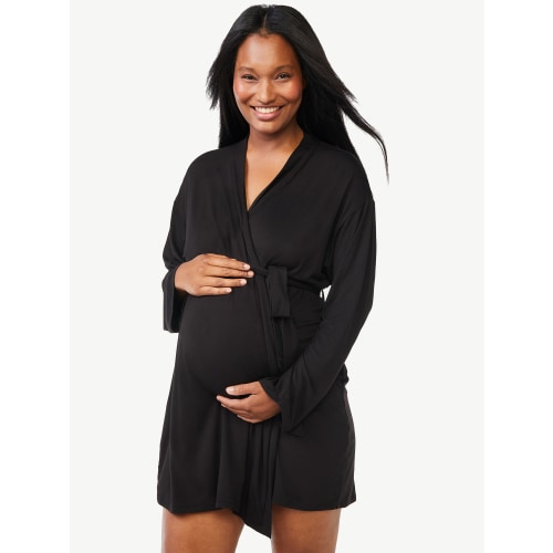Joyspun Women's Maternity Robe, Sizes S to 3X