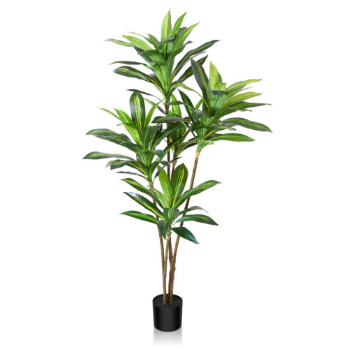 Primrue Adcock Artificial Dracaena Tree in Pot, Faux Dracaena Plant, Fake Tree for Home Décor & Reviews | Wayfair