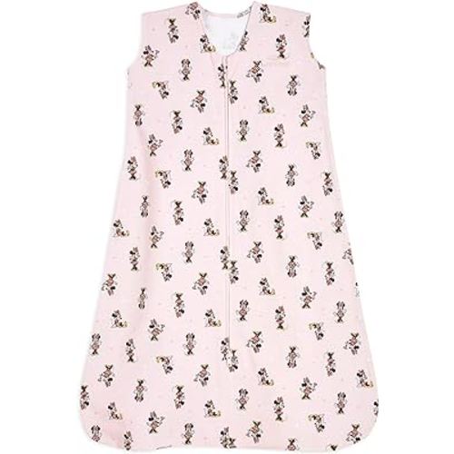HALO Disney Baby Sleepsack, 100% Cotton Wearable Blanket, Swaddle Transition Sleeping Bag, TOG 0.5, Minnie Fun, Medium, 6-12 Months