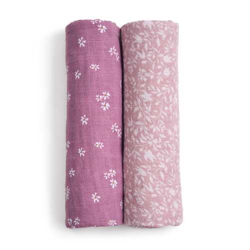 aden + anais Organic Cotton Muslin Swaddles 2 Pack in Heritage Floral