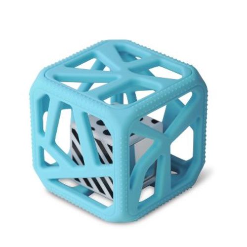 Malarkey Kids' Chew Cube - Blue: BPA-Free, Silicone, Rattles And Teethers