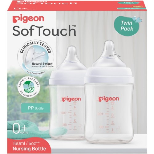 Pigeon Softouch Bottle PP 160ml 2 Pack