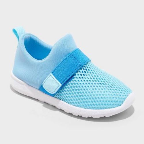 Toddler Austen Water Shoes - Cat & Jack™ Blue 5T: Hook and Loop Closure, Non-Marking Outsole, Recycled Polyester