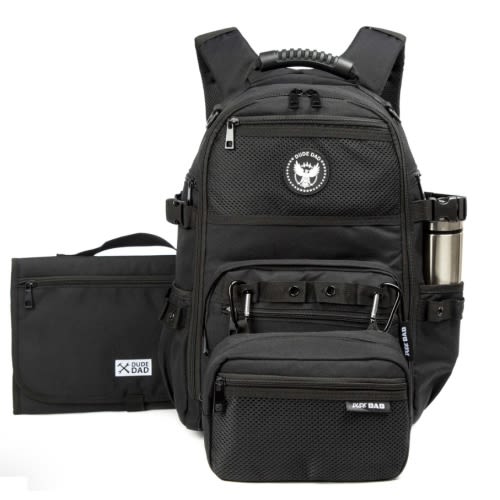 Dude Dad Diaper Bag - Black