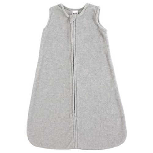 Hudson Baby Infant Plush Sleeping Bag, Sack, Blanket, Heather Gray Fleece, 6-12 Months