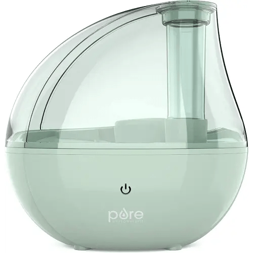 Pure Enrichment® PureBaby® Ultrasonic Cool Mist Humidifier & Soft Glow Night Light, Whisper-Quiet and Ideal for Baby Nurseries & Kids Bedrooms to Relieve Congestion, Colds, & Coughs (Whisper Green)