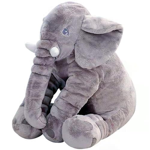 Ryttir 24 Inch Fuzzy Large Elephant Stuffed Animal, Soft Stuffed Elephant Toy Cuddly Bedroom Elephant Plush, Funny Elephant Gifts for Girls Boys