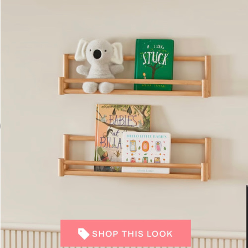 Adairs Kids - Noah Natural Book Shelf Pack of 2 | Adairs