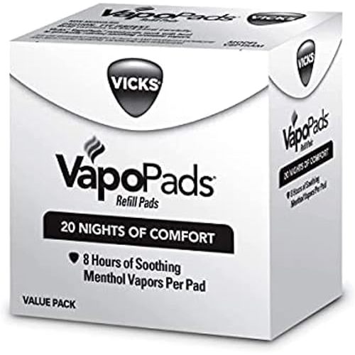 Vicks VapoPads, 20 Count – Vicks VapoPads, 20 Count Refill Scent Pads – Soothing Menthol Vapor Pads for Vicks Humidifiers, Vaporizers, Waterless Vaporizers, and Plug-Ins, FSA and HSA Eligible