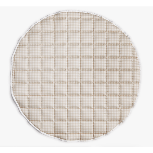 Picnic Gingham Play Mat - Beige