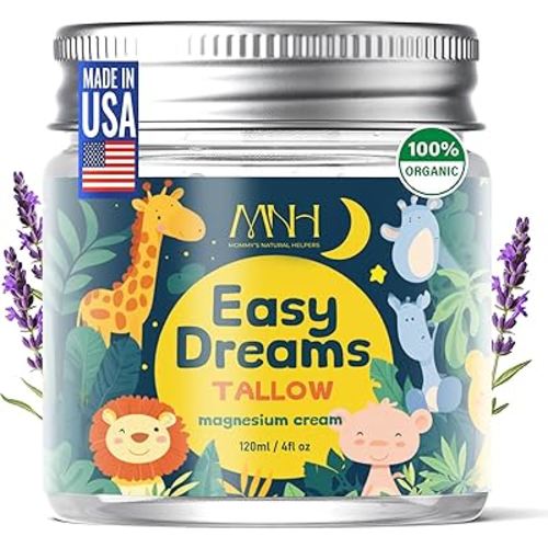 Magnesium Lotion for Kids, Tallow Based Magnesium Lotion For Sleep, Lavender Scented | No Melatonin Sleep Aid | Arnica Cream, Eczema Cream for Kids, Sudocrem | Organic, Made in USA, 2 Month Supply