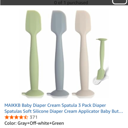 Diaper cream spatula