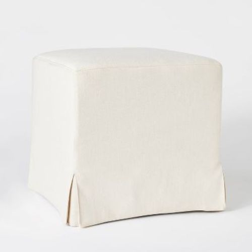 Lynwood Slipcover Cube Ottoman - Threshold™ Designed With Studio Mcgee