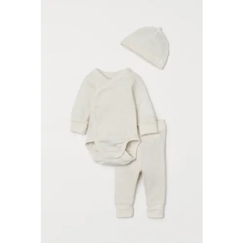 Adjustable Fit Set, Natural white melange