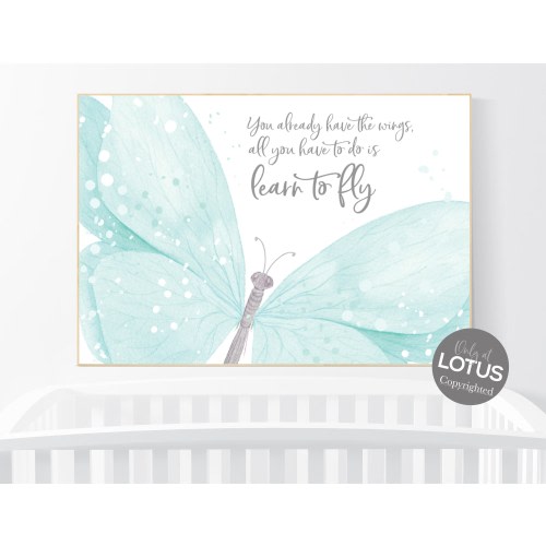 Butterfly nursery, Nursery decor girl, teal nursery, girls room decor, butterfly prints for nursery, girl room decor, aqua nursery