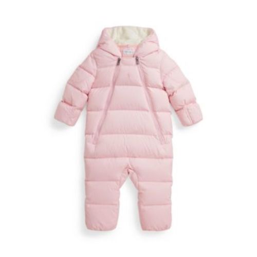 Baby Girls' Down Hooded Snowsuit