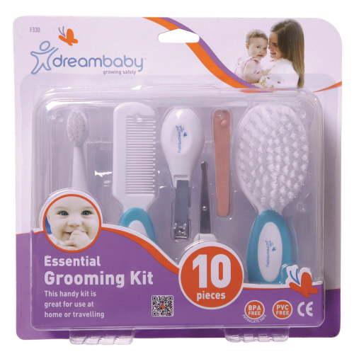 Dreambaby Essential Grooming Baby Care Kit,Aqua-10 Pack - Model L330