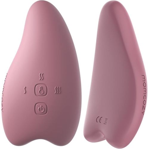 Momcozy Double Lactation Massager Warming for Breastfeeding, Pumping, Heat & Vibration for Improve Milk Flow, Breastfeeding Essentials for Clogged Ducts, Engorgement - Pack of 2 - Red