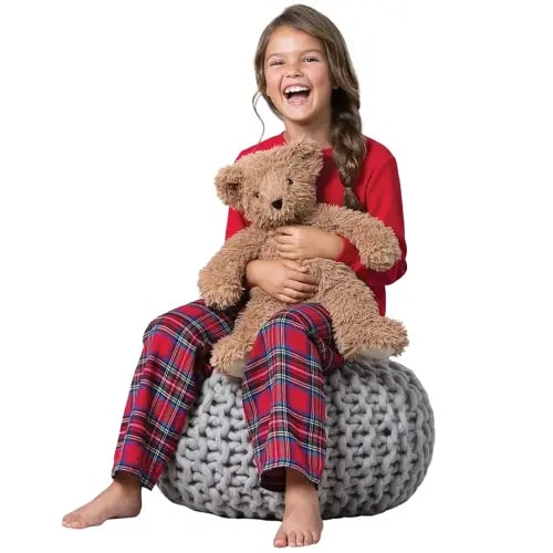 Vermont Teddy Bear Super Soft Almond Brown Teddy Bear – 18 Inch Plush Stuffed Animal to Sleep with, Cozy Bear Plush, Crafted in The USA